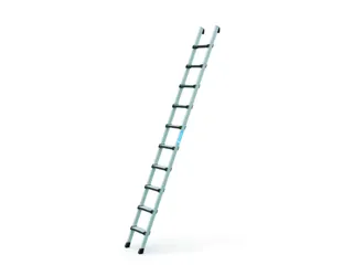 ladder,eenzijdig,10,treden,balk L 2,59m,geëloxeerd - 1