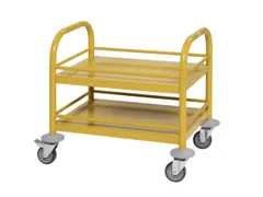 Serveerwagen,Draagverm. 80Kg,2Etage(S),Staaletage,Geel