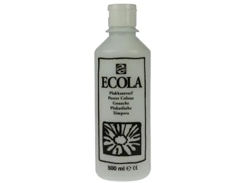 Plakkaatverf Ecola Flacon van 500 ml Wit
