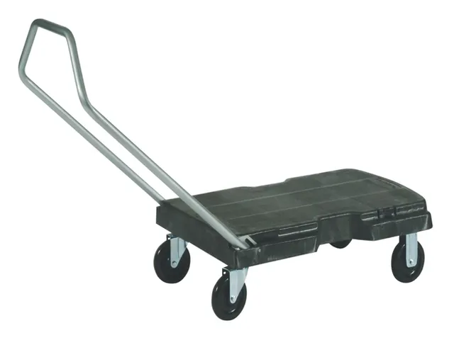 Transportkar Rubbermaid Triple Trolley inklapbaar 225kg zwart