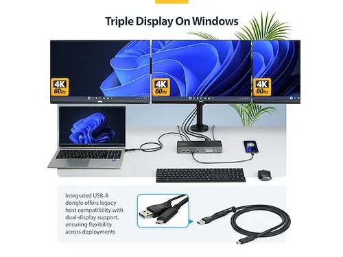 StarTech.com DK30C2DPEPRUE laptop dockingstation