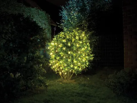 Smart Netlight LED - 1,2 x 1,2m - 60 Warm Witte Lampen - Groene Draad