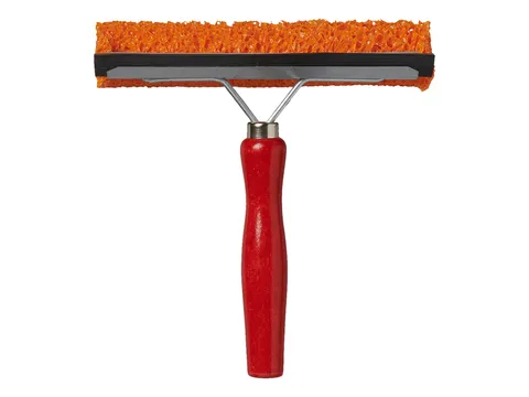 Raamtrekker ProPlus met houten steel 145mm rood