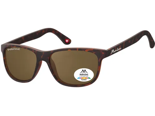 Zonnebril Montana met bruin gepolariseerd glas mat turtle