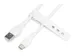 USB-C siliconen oplaadkabel USB-A USB-C 0,5m USB 2.0 60W wit