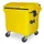 Vuilcontainers,1100l,romp HDPE geel,HxBxD 1460x1370x1210mm