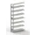 dossierstelling,aanbouwveld,HxBxD 2500x1256x336mm,vaklast 80kg