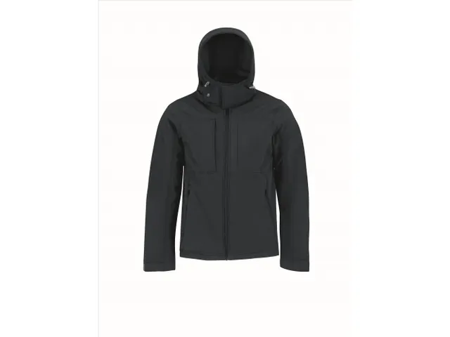 B&C 5JM950 softshell met kap, marineblauw, maat 2XL, per stuk