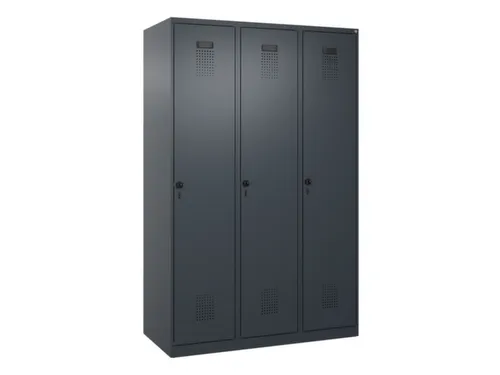 locker,HxBxD 1850x1200x500mm,3vak,vak B 400mm,draaigrendel