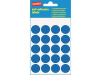 Markeer Etiketten Diameter 19 mm, 20 Etiketten per vel, Blauw