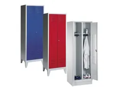 lockerkast,HxBxD 1850x1200x500mm,3vak,RAL7035,front RAL3000