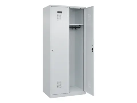 locker,HxBxD 1850x800x500mm,2vak,vak B 400mm,cil.-slot,staand op vloer