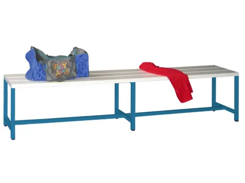omkleedbank,HxLxD 430x2000x370mm,onderstel RAL5012