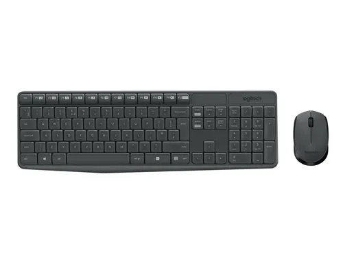 Logitech MK235 toetsenbord Inclusief muis USB QWERTZ Slovaaks Grijs