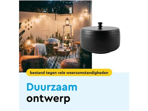 Asbak BRASQ tafelmodel 1 liter met deksel AT700 zwart
