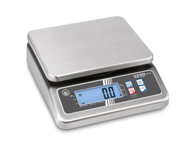 tafelweegschaal,platform BxD 252x200mm,RVS,weegbereik 8-15kg