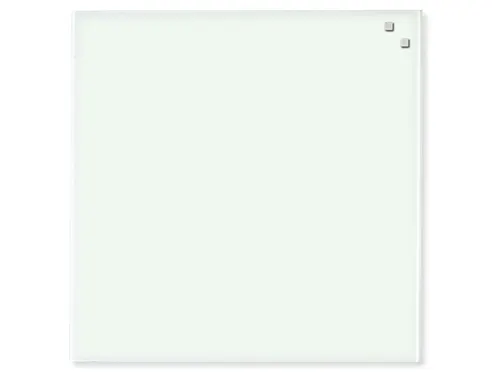 Glasmagneetbord Naga 45x45cm wit