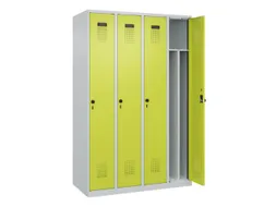 locker voor scheiding van kleding,HxBxD 1850x1200x500mm,4vak