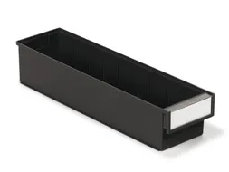 ESD-stellingbak,HxBxD 100x132x500mm,PP,zwart