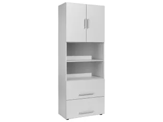 kantoor-combikast HxBxD 2160x800x420mm dubbele vleugeldeur lichtgrijs - 1