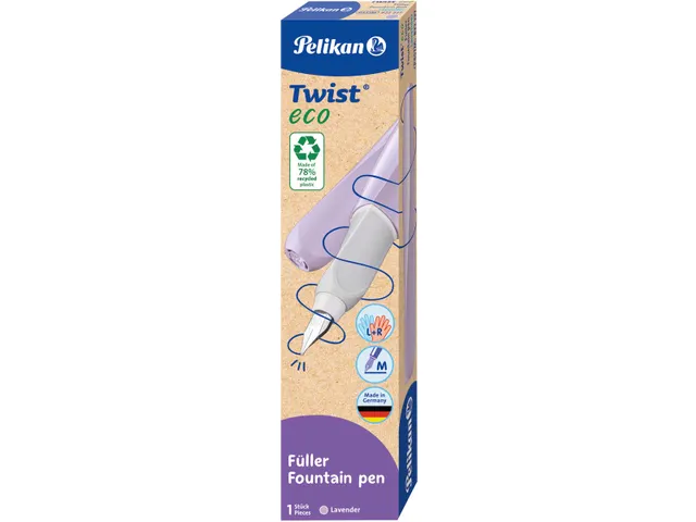 Twist vulpen Eco, met vulling, lavendel