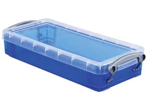 Opbergdoos 0,55 liter Transparant Blauw