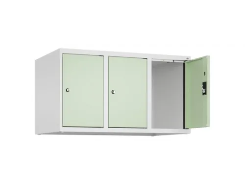 opzetkast,v. locker,3vak.,vak B 300mm,HxBxD 500x900x500mm,cilinderslot