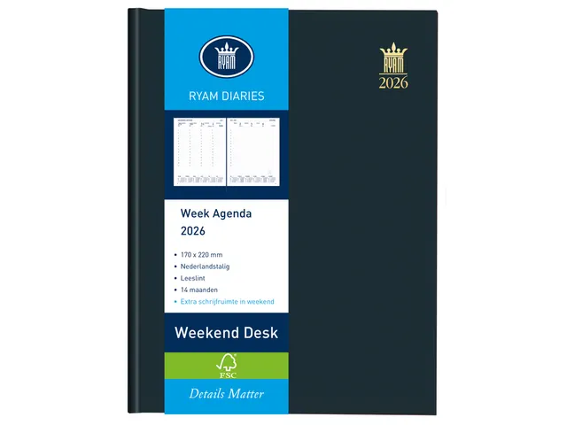 Agenda 2027 Ryam Weekend Desk Lazio 7d/2p assorti
