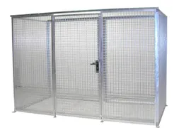Gasflessendepot Staal/gaas Hxbxd 2060x3100x1500mm Voor 78 Gasflessen