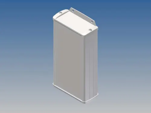 Aluminium Behuizing - WIT - 160x85.8x36.9mm - Met Flens