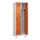 locker voor scheiding van kleding,HxBxD 1950x600x500mm,2vak