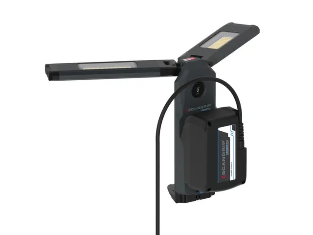 Floodlight m. statief,80 LED,1250-2500lumen,statief,straalhoek 180 °