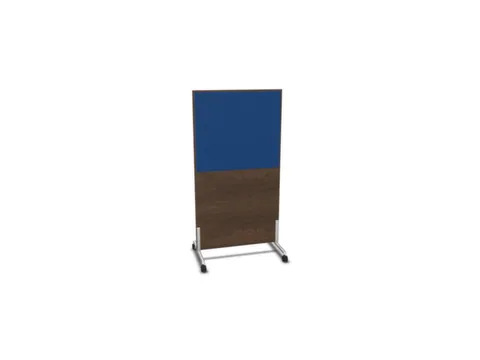 scheidingswand,HxB 1545x800mm,NV bruin hickory,BN6016-blauw