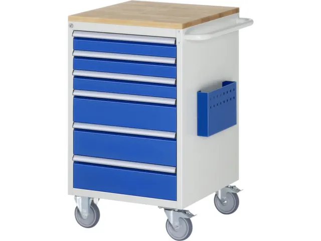 chariot à outils HxlxP 975x580x650mm plateau hêtre force 450kg