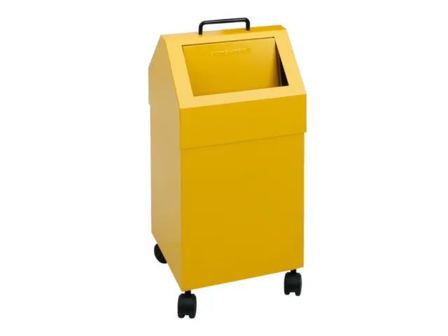 conteneur de tri sélectif,coupe-feu,1x45l,HxlxP 710x330x310mm