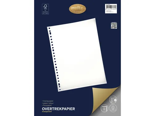 Ringbandinterieur Multo A4 23 rings overtrekpapier 80 grams 50 vel
