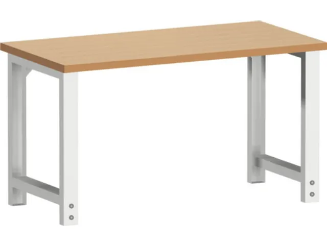 werkbank,HxBxD 740-1140x1500x750mm,beukenblad,geolied