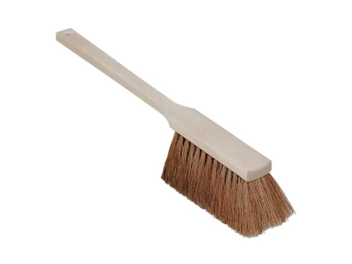 handveger,met kokosharen,hout-steel L 430mm,hout