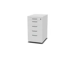 Staand Ladeblok Hxbxd 720x430x600mm 4 Laden 1 Materiaallade Bl-wit