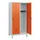 schoollocker,HxBxD 1630x800x500mm,2vak,vak B 400mm,draaigrendel,voeten