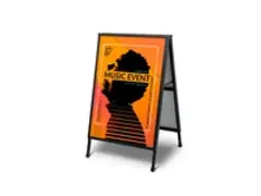 OUTLET Stoepbord Slide-In A1 zwart
