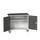 werkbank,verrijdbaar,HxBxD 965x1050x550mm,staalblad,uitrusting: 1kast