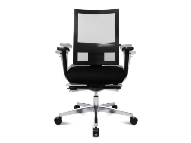 Bureaustoel Zwart Sitness 60 Netrug Armleuningen