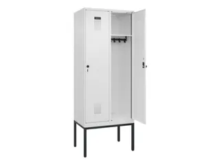 locker,HxBxD 2120x800x500mm,2vak,vak B 400mm,draaigrendel - 1