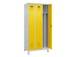 locker voor scheiding van kleding,HxBxD 1950x900x500mm,3vak - 1