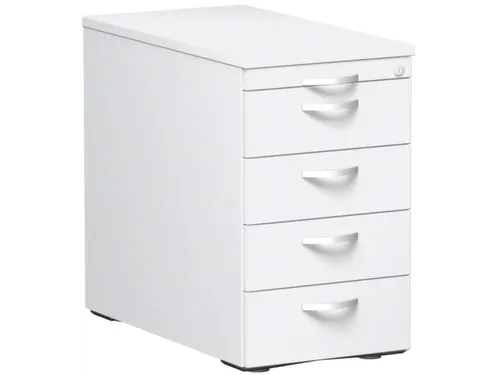 Ladenblok Hxbxd 720x430x800mm 1 Pennenlade 4 Laden Bladdecor Wit