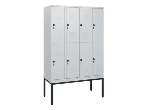 dubbeldekse locker,HxBxD 1950x1200x500mm,4x2vak.,vak B 300mm