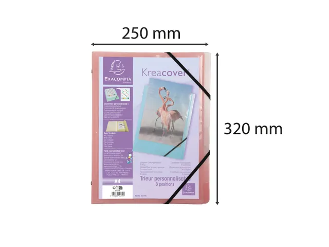 Sorteermap 8 ind KRE ACVER PASTEL geass