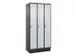 locker voor scheiding van kleding,HxBxD 1950x900x500mm,3vak