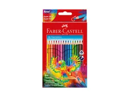 Kleurpotlood Faber-Castell Ergonomics driekant kartonnen etui à 18 st